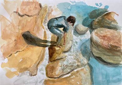 Rockpools - Small A4 Original Watercolour