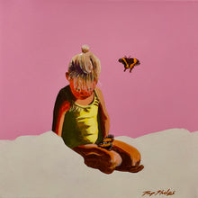 Laden Sie das Bild in den Galerie-Viewer, Pink coastal art Australia, original canvas painting by Pip Phelps