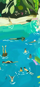 Jungle Pool Print