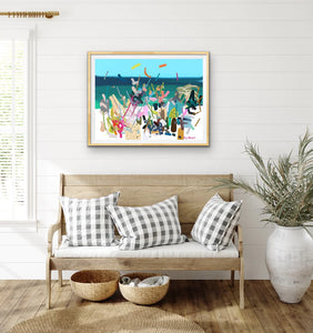 Beach Party Limited Edition (25) Print (rectangular landscape orientation)